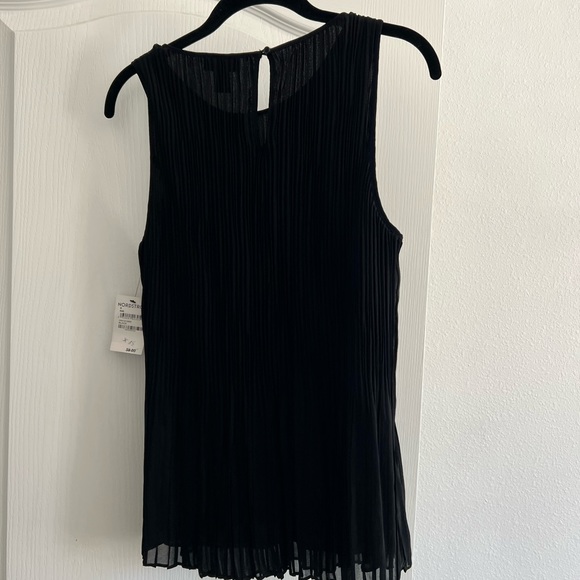 Halogen Sleeveless Pleated Georgette Top SZ S - Picture 4 of 5